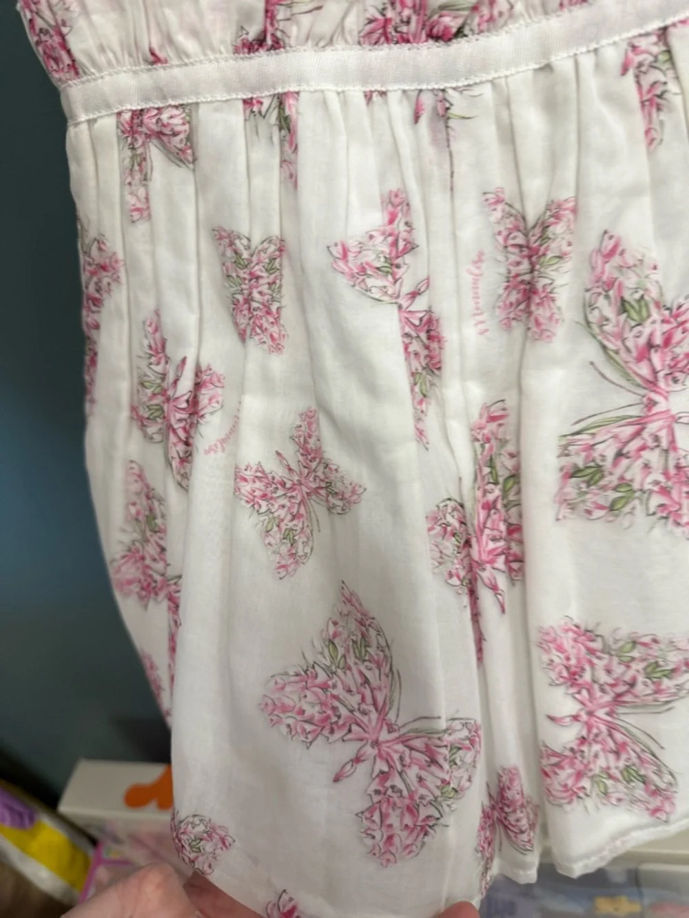 New! Monnalisa floral butterfly dress